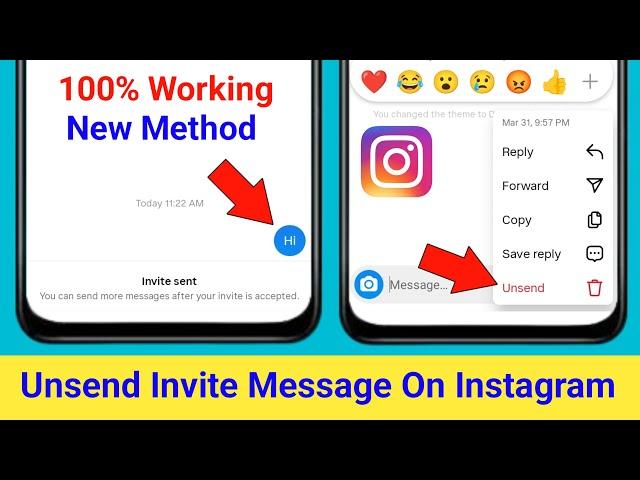 How to Unsend Invite Message On Instagram 2024 | Instagram Invite Message Delete |Invite Sent Delete