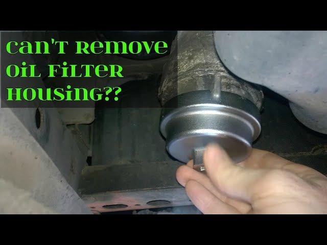 Tip To Remove A Stuck Toyota Oil Filter Housing