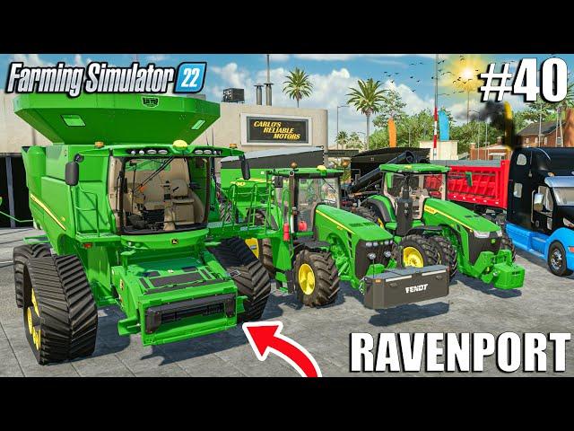 BUYING NEW HARVESTER FOR THE FARM | Ravenport #40 | Farming Simulator 22