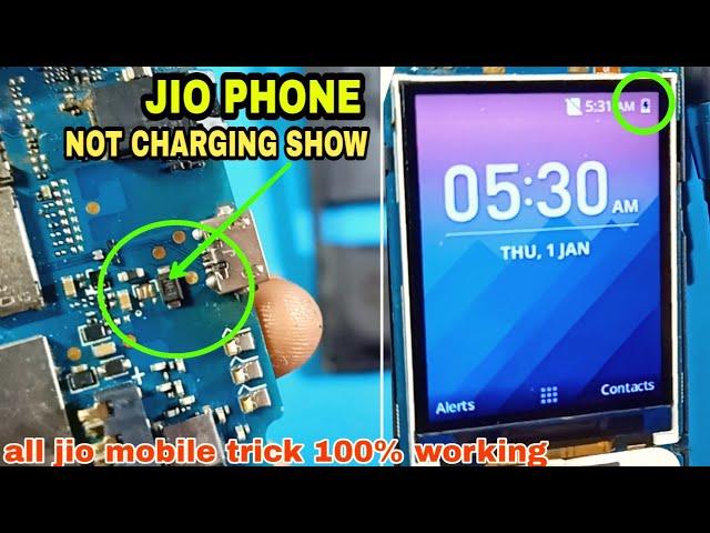 JIO PHONE CHARGING NOT SHOW // jio f220b charging symbol not show/jio phone charging problem