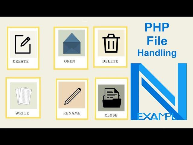 PHP File Handling | PHP - exists, fopen, fgets, fwrite, unlink, rename For File Handling