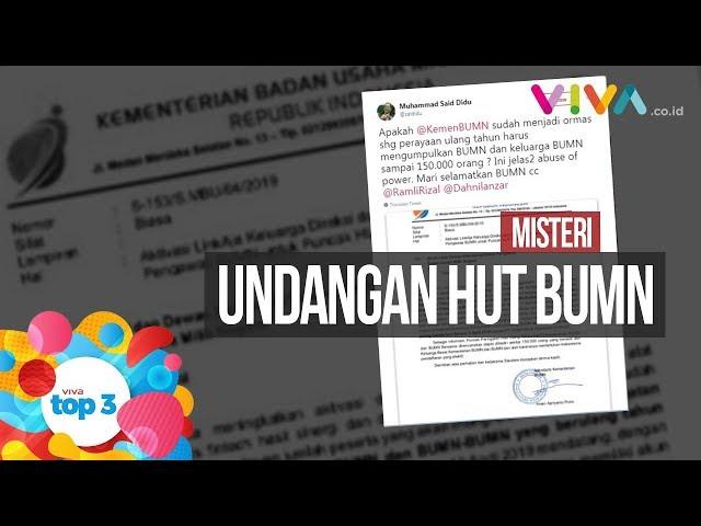 VIVATop3: Heboh Undangan HUT BUMN, Viral Guru vs Murid, Vonis Irwandi Yusuf