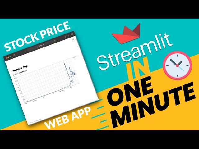Ep. 2 How to create a finance web app in 1 minute using Streamlit #shorts