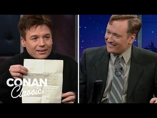 Mike Myers Reads A Letter Conan Wrote To Him At "SNL" | Late Night with Conan O’Brien