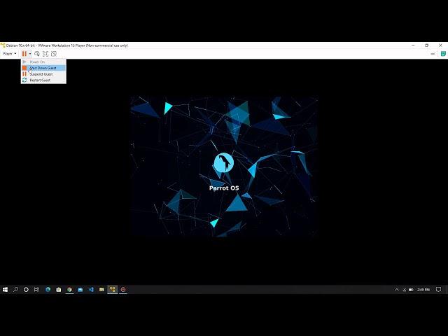 Installing any Linux distribution || parrot security OS  on VMWare workstation pro