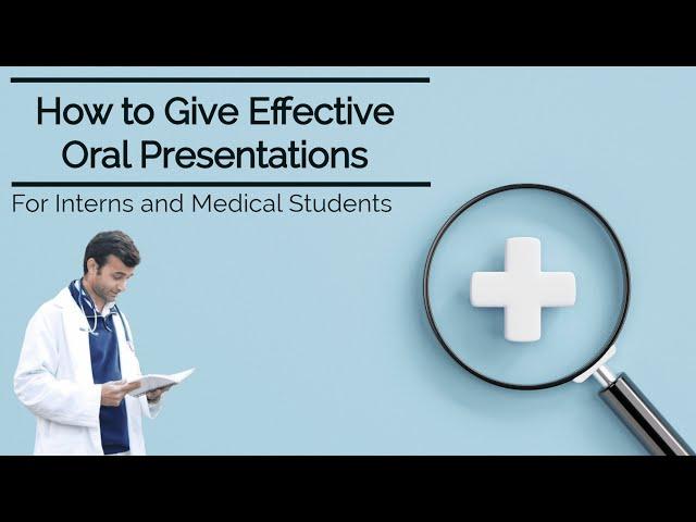 How to Give Badass Oral Presentations as an Intern and Medical Student!