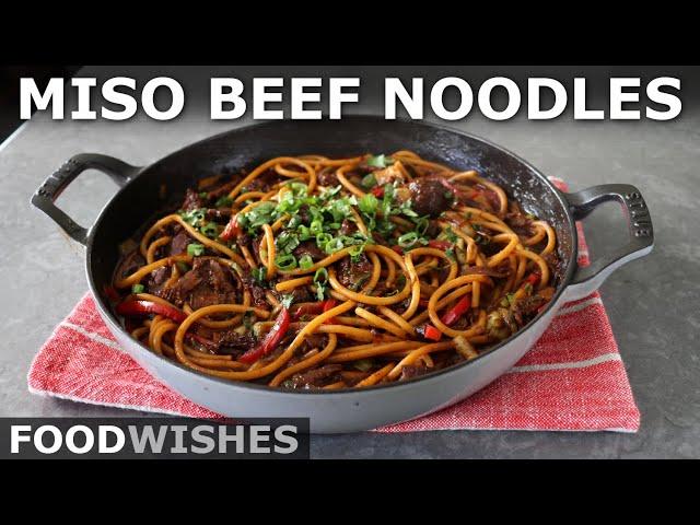 Miso Beef Noodles | Food Wishes