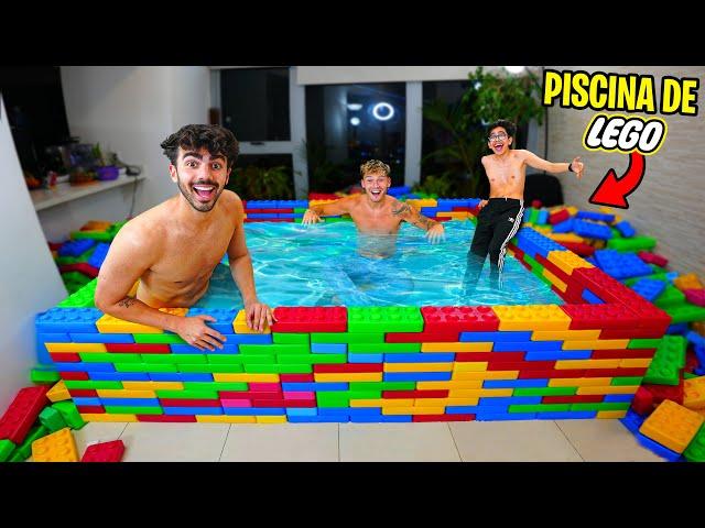 HICIMOS UNA PISCINA DE LEGOS EN MI CASA!