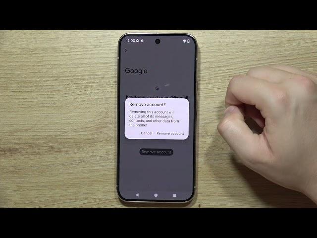 How to Remove Google Account on GOOGLE Pixel 9 Pro