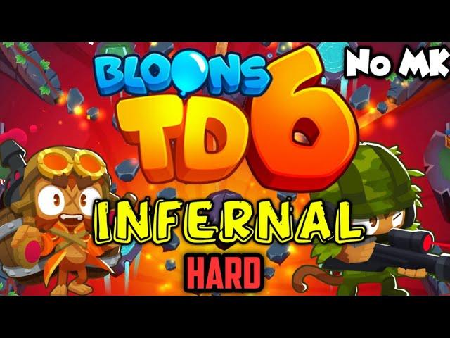 BTD6 - Infernal - Hard | No Monkey Knowledge (MK) (ft. Quincy)