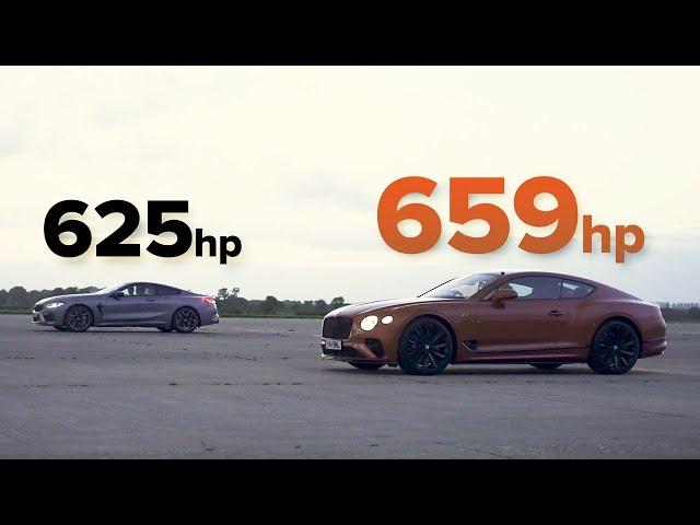 BMW M8 v Bentley Continental GT  DRAG RACE