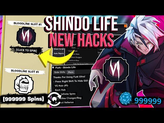 [UPDATED] NEW Roblox Shindo Life Hack Script GUI : Bloodline Hack, Infinite Spins, Auto Farm! *2023*