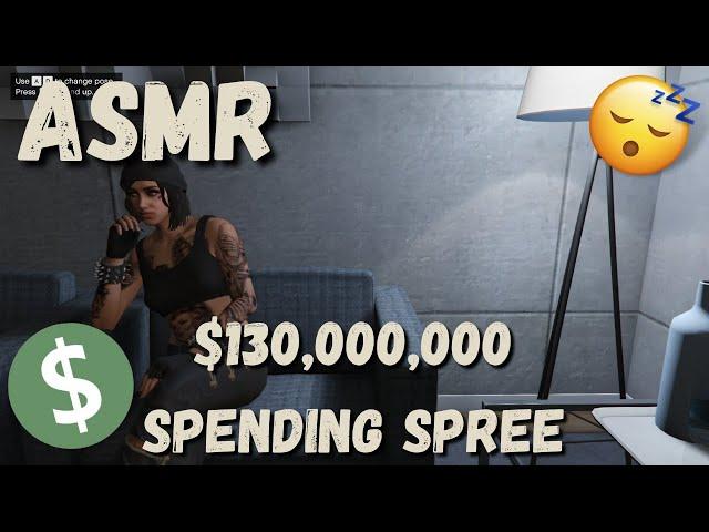 ASMR Gaming | GTA Online - $130,000,000 SPENDING SPREE!!! (Whispering & Controller Sounds)