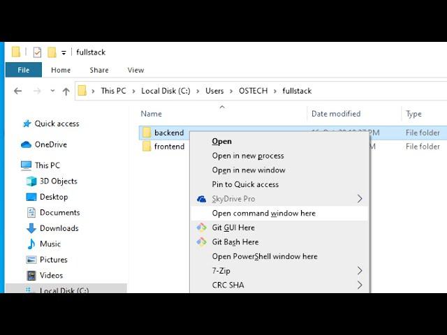 How to show “Open Command Window Here” Option in Context Menu in Windows 10