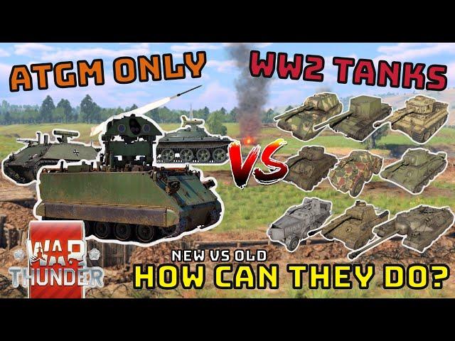 ANTI-TANK MISSILES ONLY VS WW2 TANKS - How Well Can They Do? - WAR THUNDER