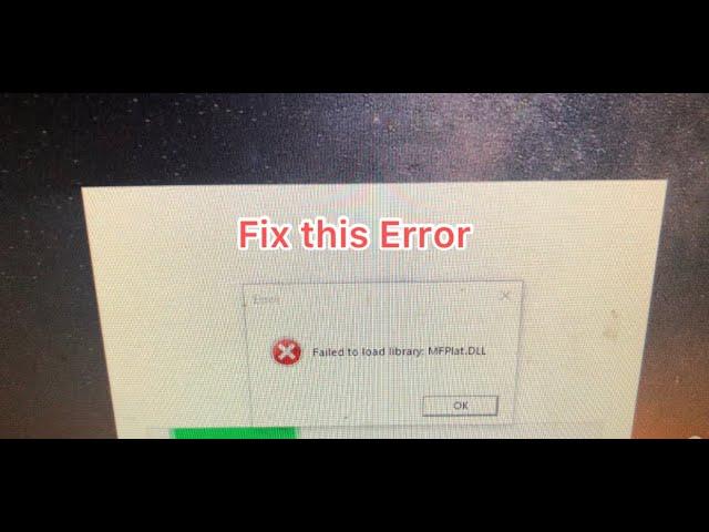 Fix Missing MFPLAT.DLL File | Roblox Error