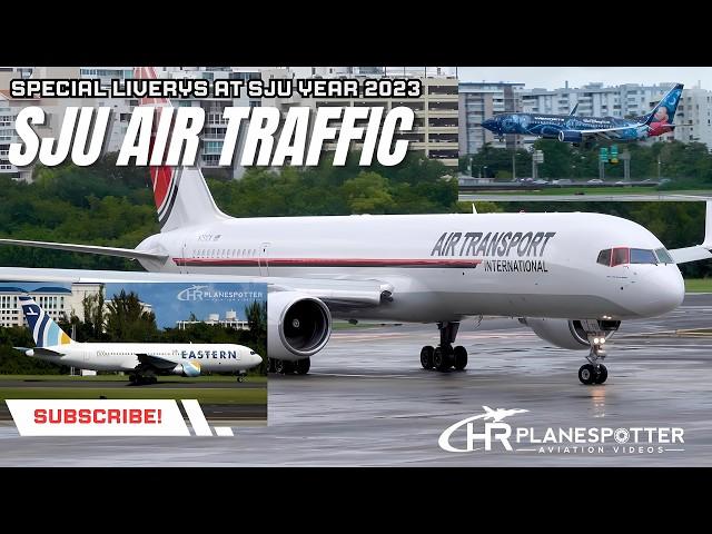 Rare & Stunning Liveries at SJU Puerto Rico! Airplane Spotting - Part 2