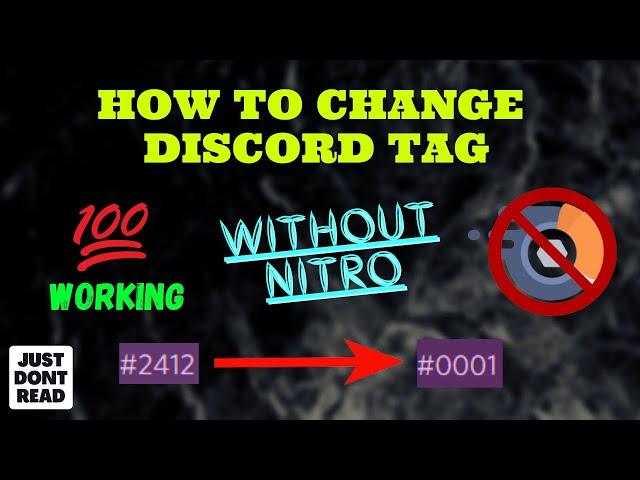 Change Discord tag number without Nitro for FREE! 100% Working