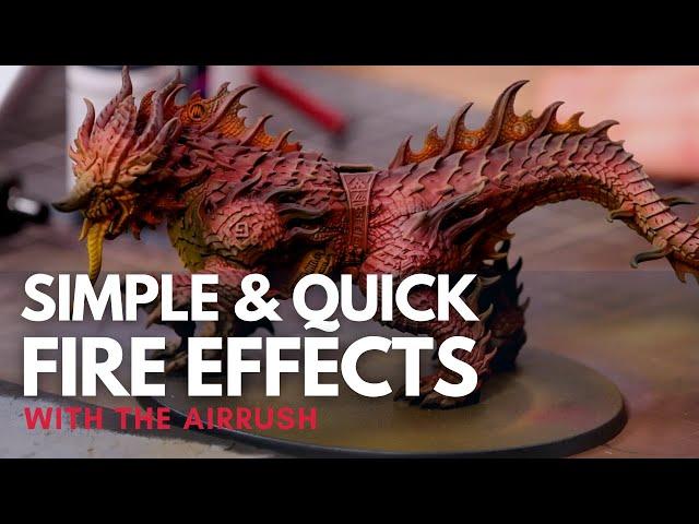 Quick, simple, and easy fire effects using the airbrush