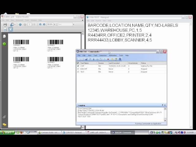 Automate Label Printing with BarTender and Commander