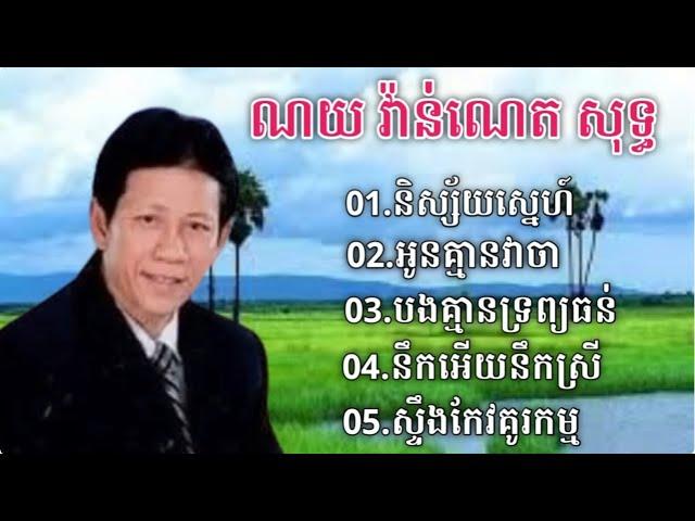 ជ្រើសរើសបទពីរោះៗ  ណយ វ៉ាន់ណេត សុទ្ធ l Noy Vannet old songs