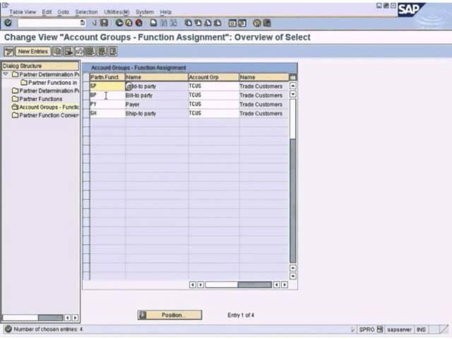 SAP Define Partner Functions