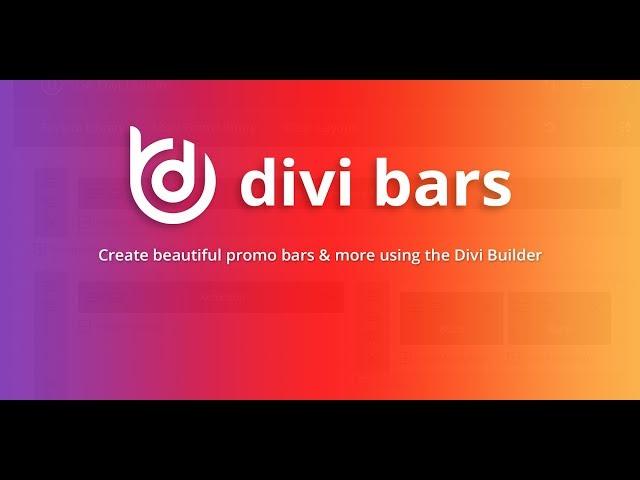 Getting Started with Divi Bars