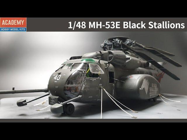 1/48 SCALE MH-53E Black Stallions FULL BUILD #blackstallion