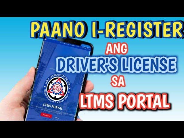 PAANO I REGISTER ANG DRIVER'S LICENSE SA LTO PORTAL ONLINE 2024 | LTO ONLINE REGISTRATION