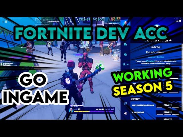 How to GET an In-game Fortnite DEV in 2024 For FREE! (PL Hybrid)