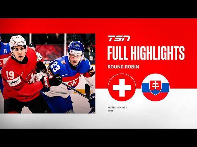 2025 World Junior Championship Highlights: Slovakia vs. Switzerland