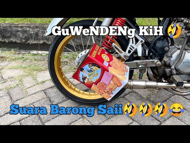 Tes Suara Knalpot Dari Kaleng Khong Guan , Suara menyala Abangku 