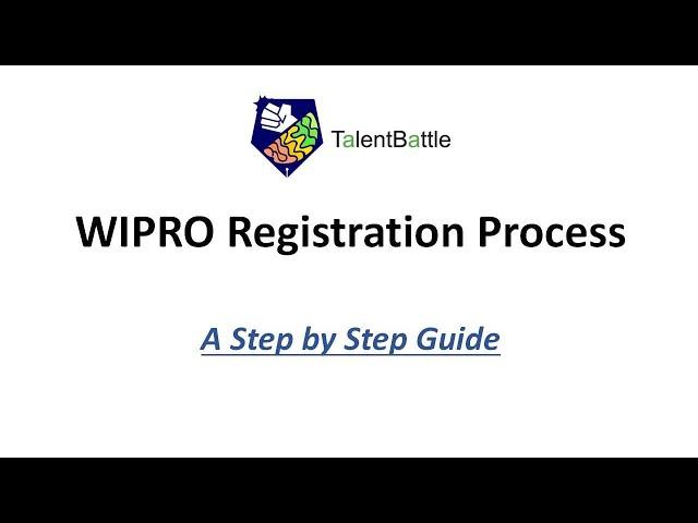 How to Register for Wipro Elite National Talent Hunt 2021 | Step by Step Registration Process