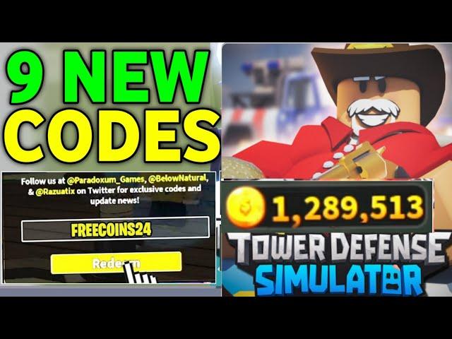 UPDTOWER DEFENSE SIMULATOR CODES JULY 2024 | TOWER DEFENSE CODE 2024 | TDS ROBLOX CODES