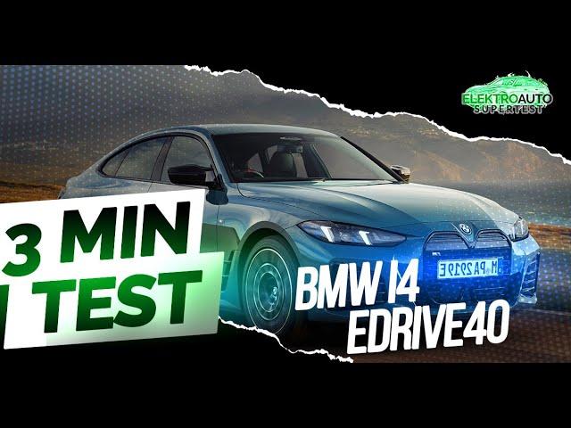 BMW i4 eDrive40: Elektrische Revolution oder nur heiße Luft? | 3-Minuten-Test