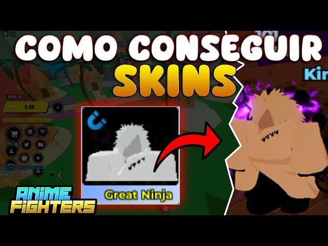 COMO CONSEGUIR LAS SKINS EN ANIME FIGHTERS SIMULATOR CODES ROBLOX