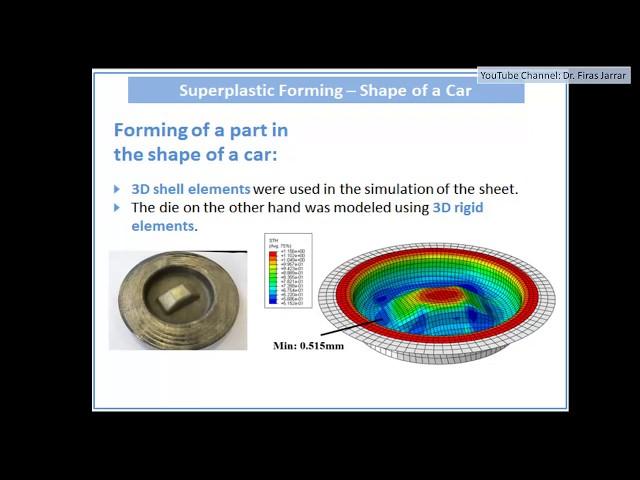 ABAQUS Tutorial - Superplastic Forming a Car-shaped component