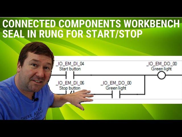 Program a START STOP in the Micro800 PLC with a Seal In