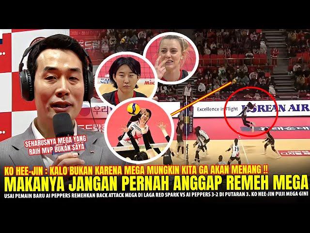 TERKEJUT&GAK NYANGKA!! Ko Hee-Jin Sampai NGOMONG GINI Ke Mega Usai Laga Red Spark Vs Ai Peppers 3-2