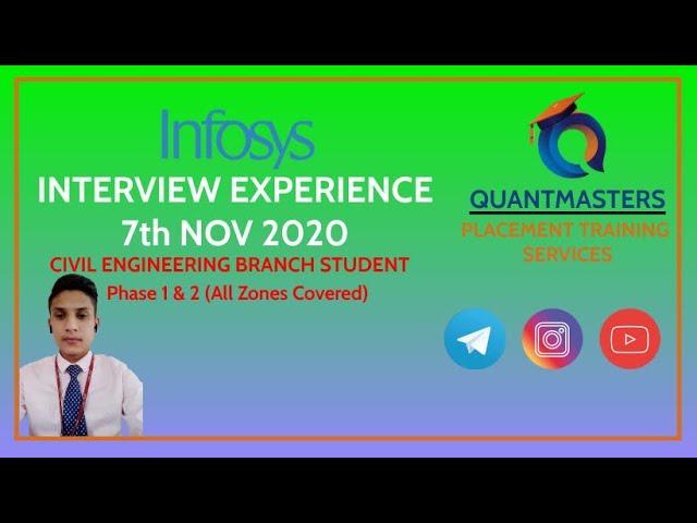 Infosys Interview Experience 2021( 7th Nov) | How to get Placed in Infosys from Civil Branch?