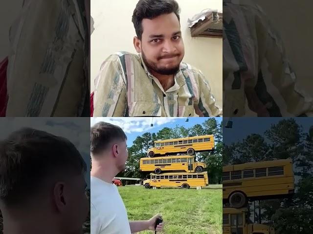 #mrbeast .bus chalange #funny #comedy #prank  THA MAN A2Z subscribe naw reaction short video