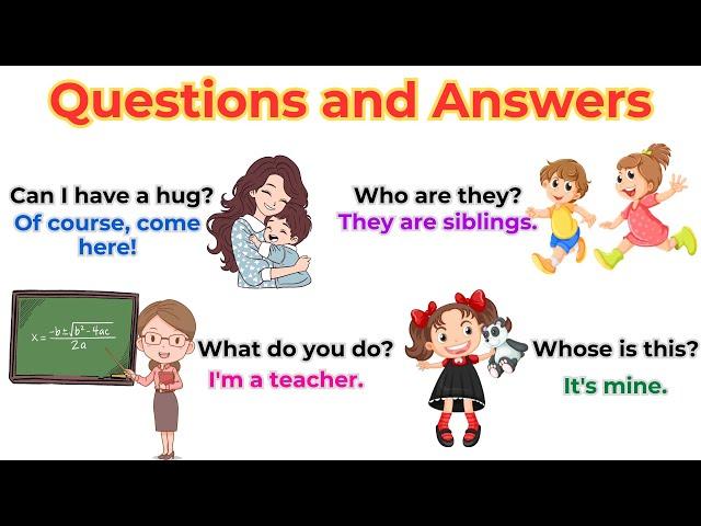 Speak English For Beginners | Daily Use English Question Answers |Fun Learning Question Answers