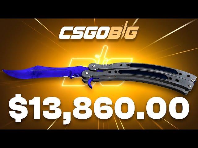 Unboxing a $13,000 KNIFE on CSGOBIG For $80...