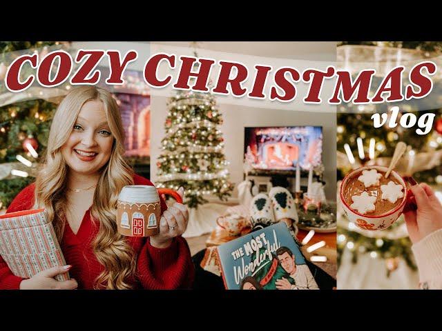 ULTIMATE CHRISTMAS VLOG \\ reading 5 holiday books, baking, bookmark DIY & cozy movie night! 