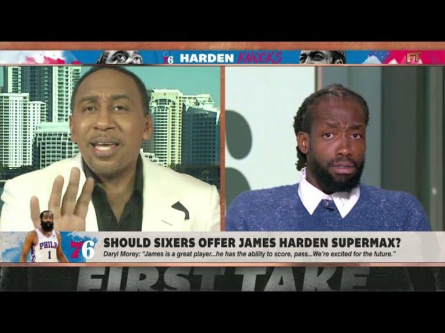 Pat Beverley and Stephen A. Smith SOUND OFF on James Harden Supermax debate  | First Take