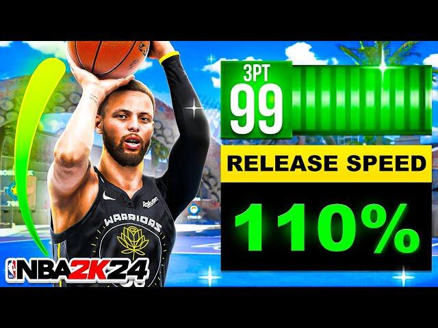 STEPH CURRY BUILD + BEST JUMPSHOT and 99 3PT RATING (NBA 2K24)