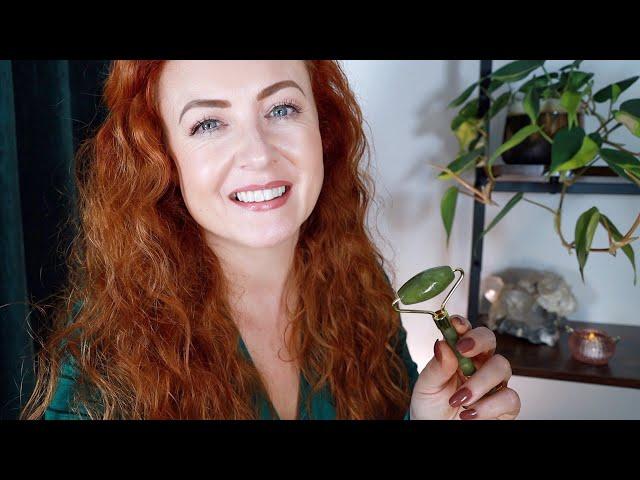 Taking Care of Your Headache  ASMR  Massage, Oils, Jade Roller, Water Bottle, Hair Pulling