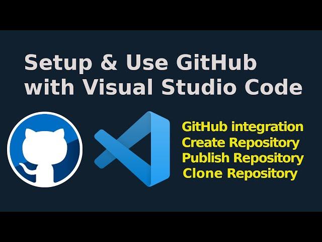 How to setup and use GitHub with Visual Studio Code