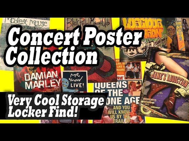 Concert Poster Collection found in the locker I bought at the abandoned storage locker auction