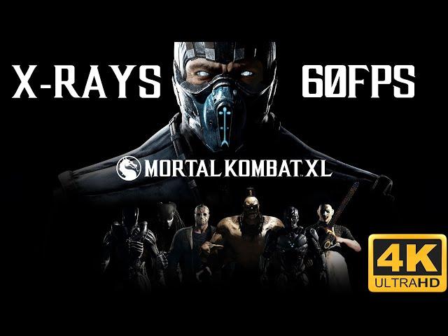 Mortal Kombat XL - All X-Rays - NO HUD (4K 60FPS)